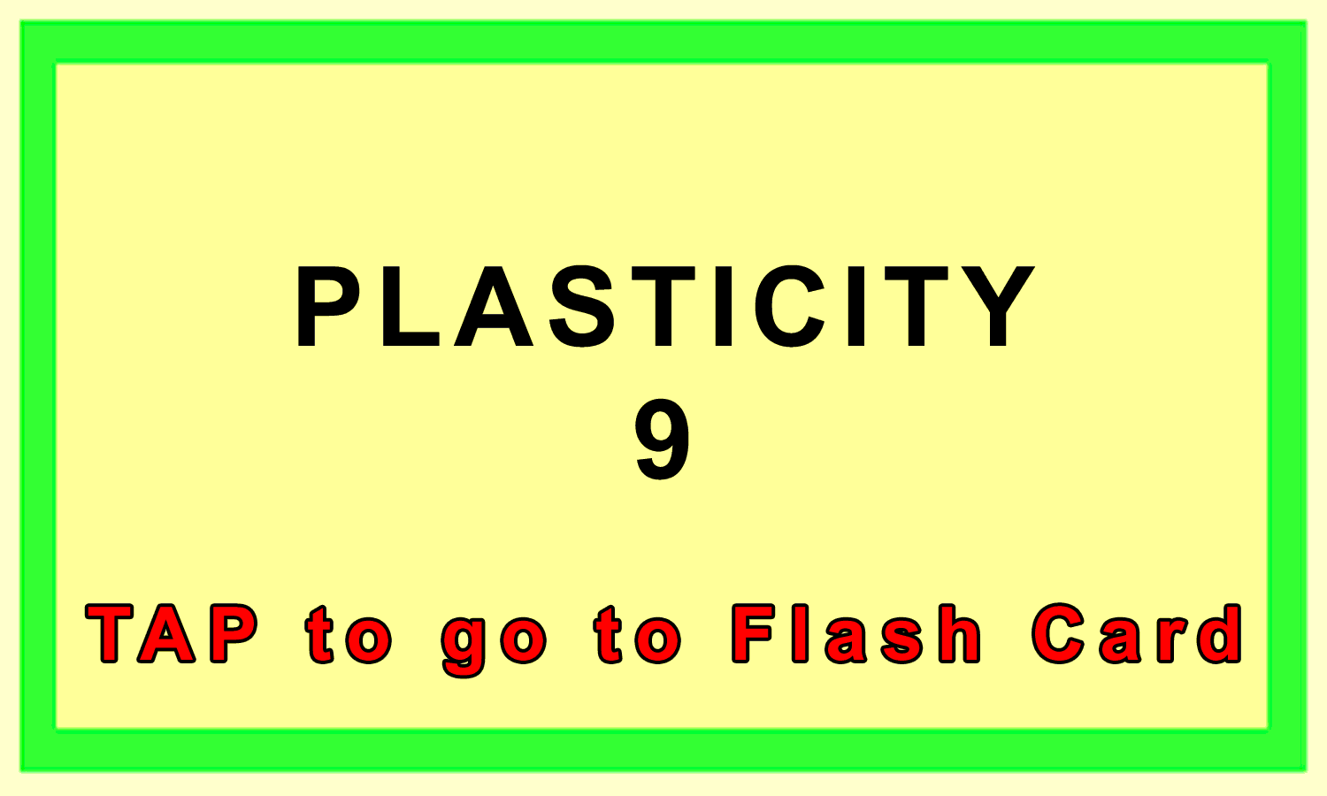 Plasticity Front