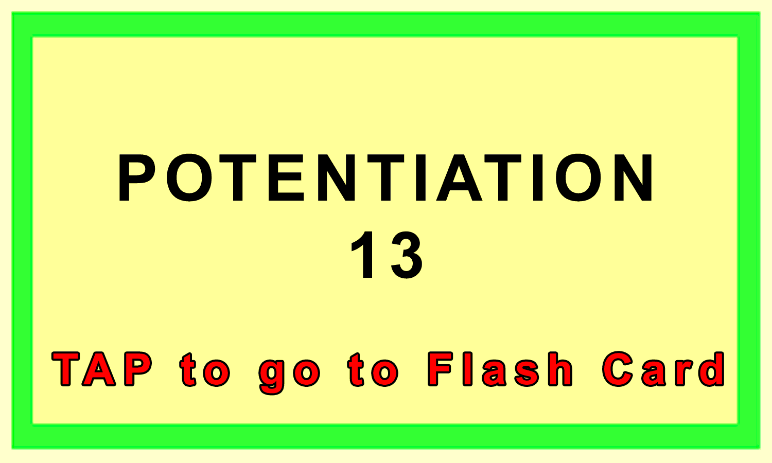 Potentiation Front